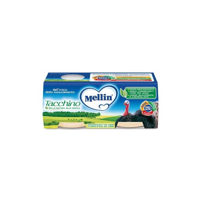 MELLIN OMOGENEIZZATO TACCHINO 2 X 80 G