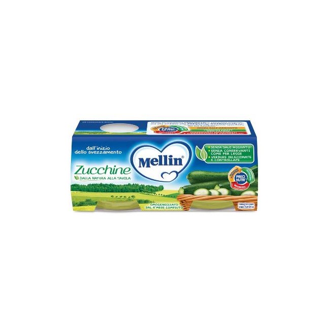 MELLIN OMOGENEIZZATO ZUCCHINE 2 X 80 G