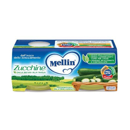 MELLIN OMOGENEIZZATO ZUCCHINE 2 X 80 G