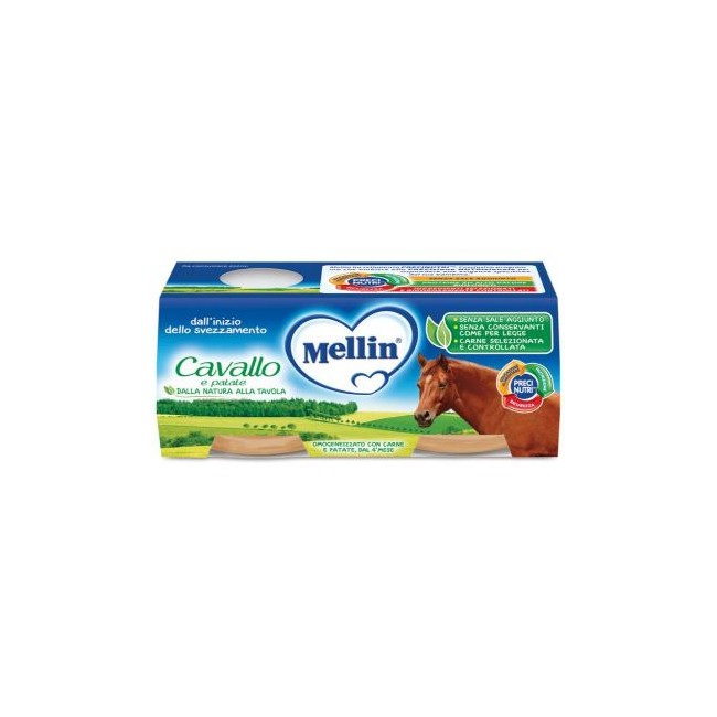 MELLIN OMOGENEIZZATO CAVALLO E PATATE 2 X 80 G