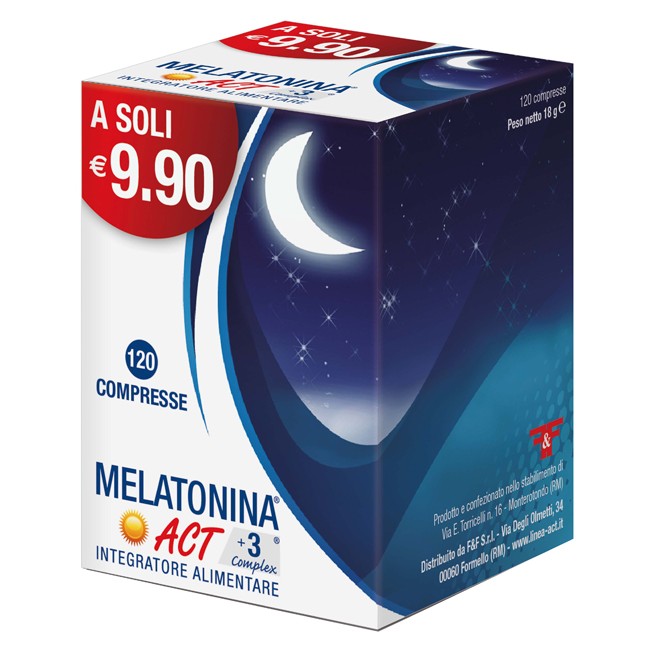 MELATONINA ACT 1MG +3 COMPLEX 120 COMPRESSE