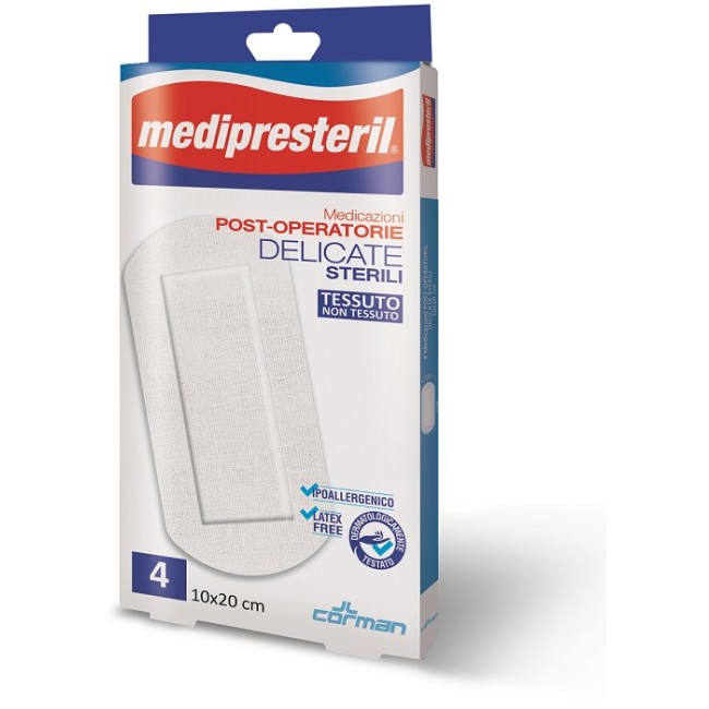 MEDICAZIONE POST OPERATORIA MEDIPRESTERIL DELICATA TNT 10X20CM 5 PEZZI