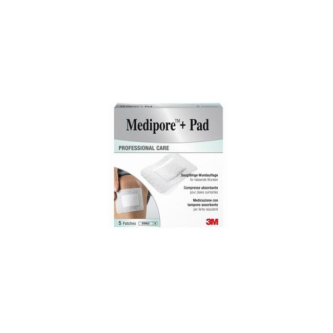 MEDICAZIONE MEDIPORE+PAD 5X7,2CM 5PEZZI