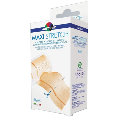 MASTER-AID STRETCH CEROTTO A TAGLIO IN TESSUTO ELASTICO RESISTENTE 50 X 8 CM