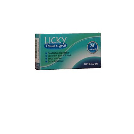 LICKY CARAMELLE ADULTI PER TOSSE E GOLA SENZA ZUCCHERO 70 G