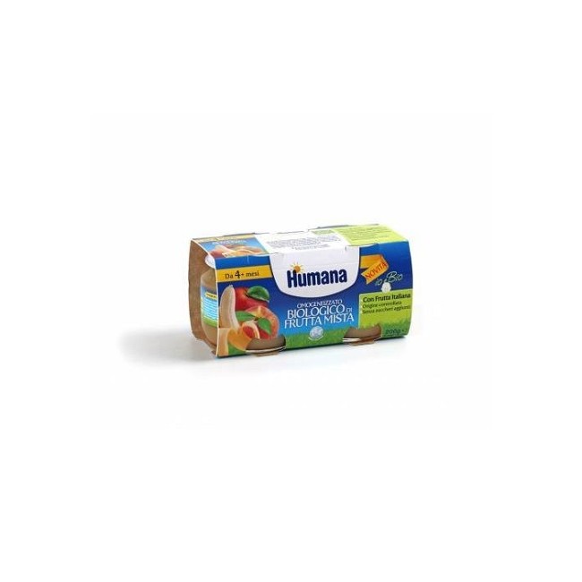 HUMANA OMOGENEIZZATO FRUTTA MISTA BIO 2 VASETTI 100 G