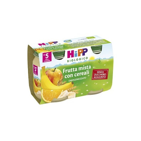 HIPP BIO HIPP BIO OMOGENEIZZATO FRUTTA MISTA CON CEREALI 2X125 G