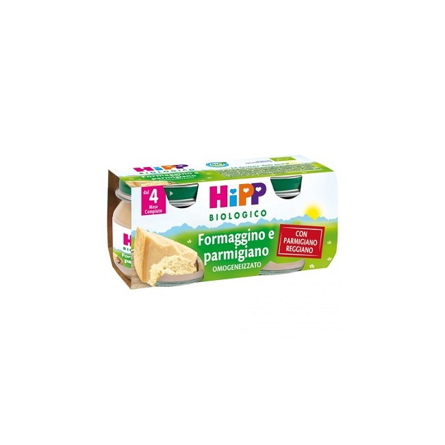 HiPP Biologico Omogeneizzato Formaggino E Parmigiano 2x80g