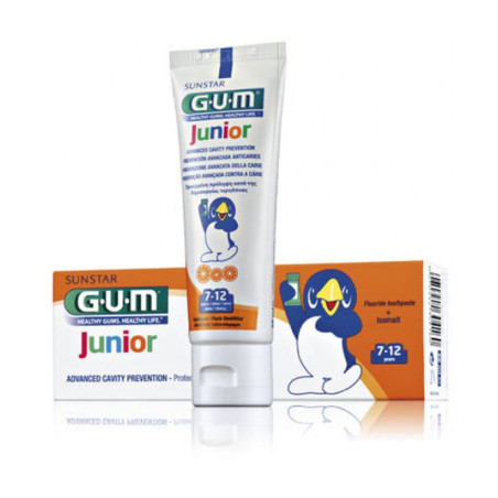 GUM JUNIOR DENTIFRICIO BAMBINI 7/12 FLUORO 1000 PPM 50 ML