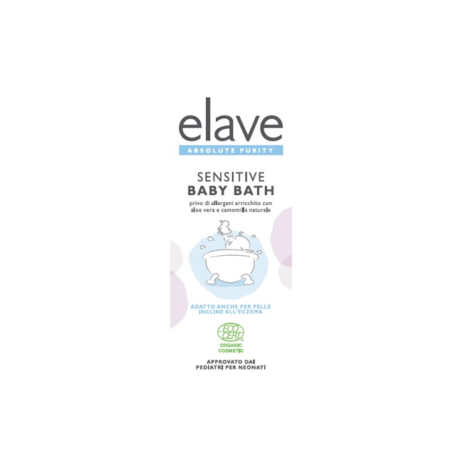 ELAVE BABY BATH DETERGENTE DELICATO CON CAMOMILLA E ALOE VERA BIOLOGICO 400 ML