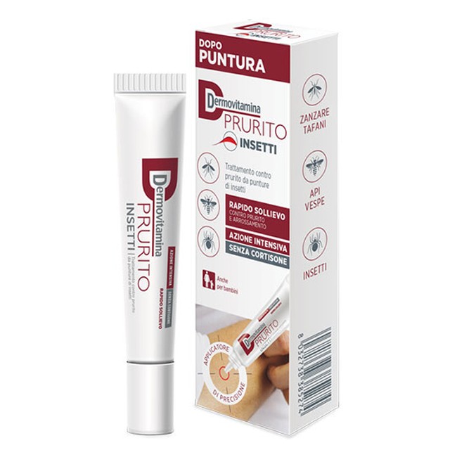 DERMOVITAMINA PRURITO INSETTI DOPO PUNTURA RAPIDO SOLLIEVO AZIONE INTENSIVA SENZA CORTISONE 15 ML