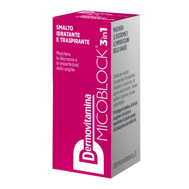 DERMOVITAMINA MICOBLOCK 3 IN 1 SMALTO IDRATANTE E TRASPIRANTE FUCSIA 5 ML