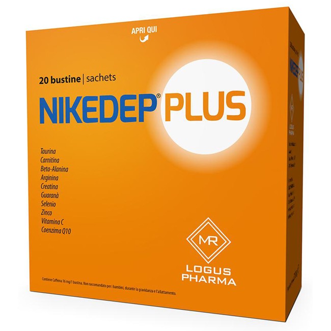 Logus Pharma Nikedep Plus Integratore Alimentare 20 Bustine da 10,5g