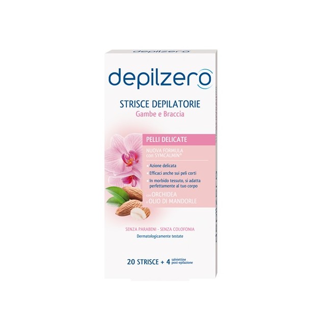 DEPILZERO STRISCE GAMBE BRACCIA 20 PEZZI