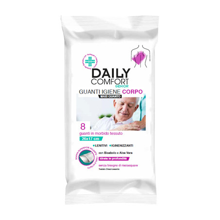 DAILY COMFORT SENIOR GUANTO DETERGENTE 8 PEZZI