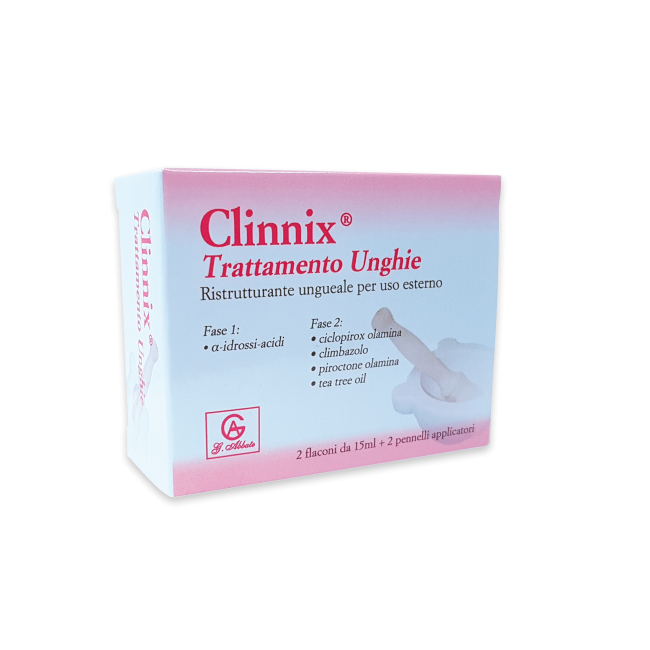 CLINNIX TRATTAMENTO UNGHIE 2 FLACONI 15 ML + 2 PENNELLI APPLICATORI