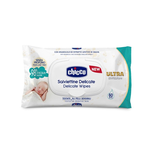 CHICCO COSMETICO SALVIETTE 60 PEZZI NO PROFUNO