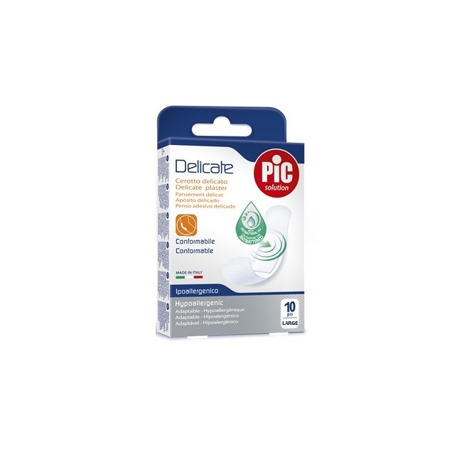 CEROTTO PIC DELICATE 25X72 MM ANTIBATTERICO 10 PEZZI