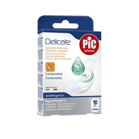 CEROTTO PIC DELICATE 25X72 MM ANTIBATTERICO 10 PEZZI