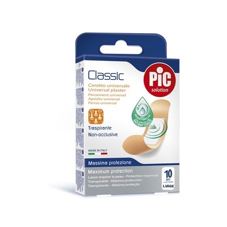 CEROTTO PIC CLASSIC 25X72 MM 10 ANTIBATTERICO 10 PEZZI