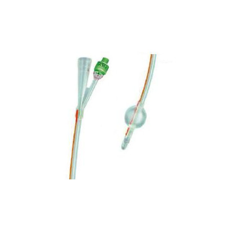 CATETERE FOLEY IN SILICONE TRASPARENTE A 2 VIE CON PALLONCINO 5-10ML DIAMETRO CH22 7,33MM LUNGHEZZA 40CM