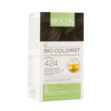 BIOCLIN BIO COLORIST 4,24 CASTANO BEIGE RAME CIOCCOLATO