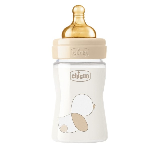 CHICCO BIBERON ORIGINAL 150ML VETRO 1 FORO 1 FORO UNISEX CON TETTARELLA IN CAUCCIU'