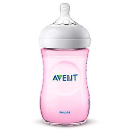 AVENT BIBERON NATURAL PP 260ML ROSA SINGLE PACK