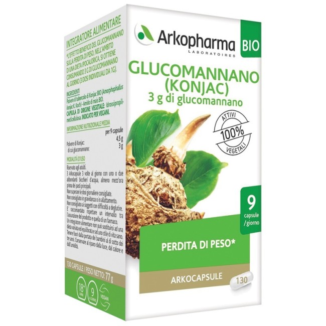 ARKO CAPSULE GLUCOMANNANO BIO 130 CAPSULE