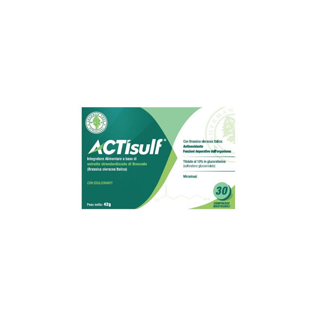 ACTISULF 600MG 30 COMPRESSE MASTICABILI