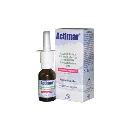 ACTIMAR SOLUZIONE NASALE SPRAY SALINA 3% CON ACIDO IALURONICO + MSM 20 ML CON EROGATORE