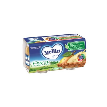 Mellin Omogeneizzati Di Frutta Pera 2x100g