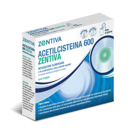 ACETILCISTEINA 600 ZENTIVA 10 BUSTINE