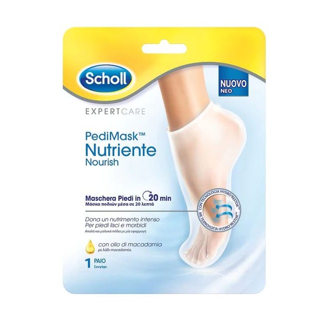 SCHOLL EXPERTCARE PEDIMASK NUTRIENTE OLIO DI MACADAMIA