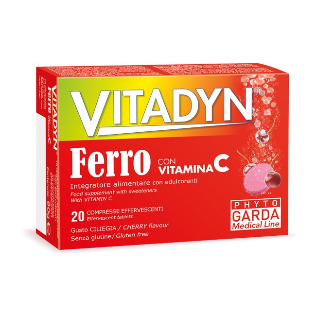 VITADYN FERRO + VITAMINA C 20 COMPRESSE EFFERVESCENTI