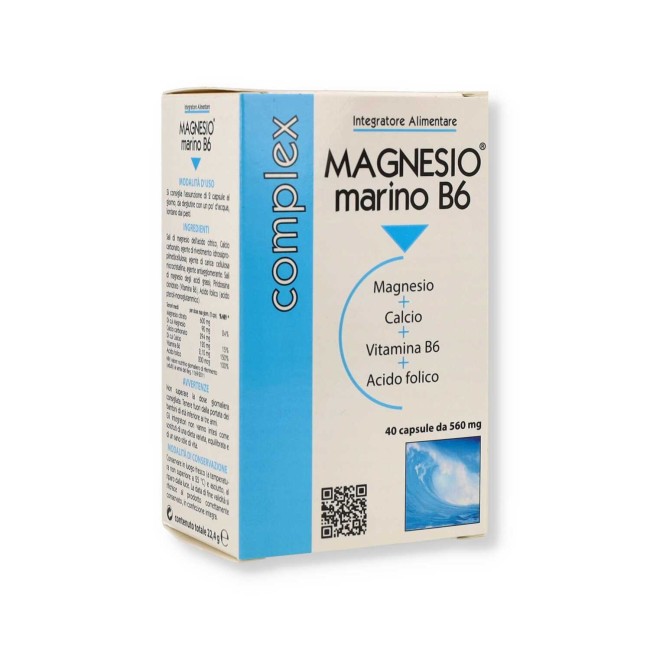 Magnesio Marino B6 Integratore Alimentare 40 Capsule