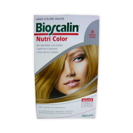 BIOSCALIN NUTRI COLOR 8 BIONDO CHIARO SINCROB 124 ML