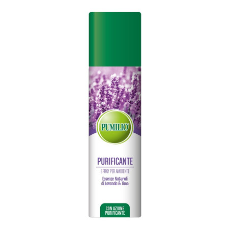 PUMILIO PURIFICANTE SPRAY PER AMBIENTE ESSENZE NATURALI DI LAVANDA E TIMO CON AZIONE IGIENIZZANTE 200 ML