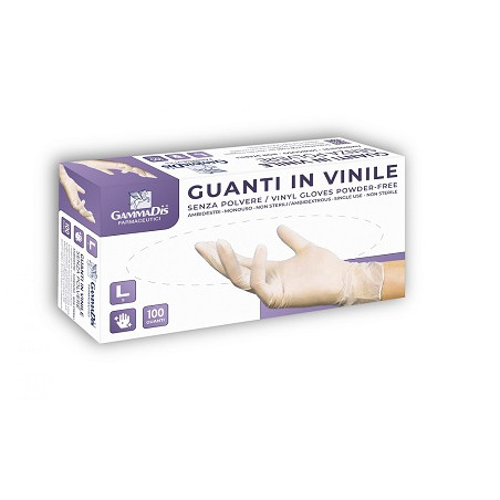 GUANTI VINILE SENZA POLVERE MEDIUM 100 PEZZI