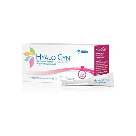 Confezione da 10 applicatori monodose di Hyalo Gyn gel idratante vaginale