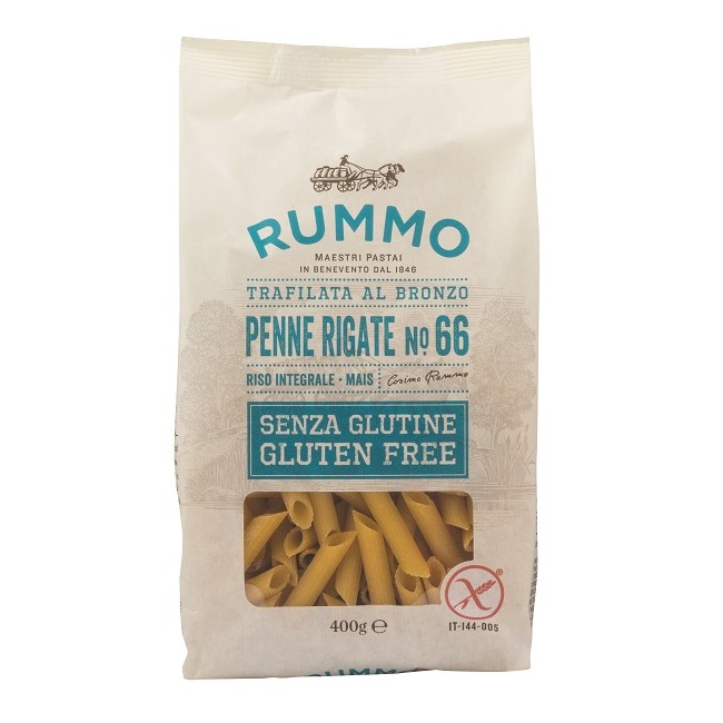 RUMMO PENNE RIGATE N66 DI RISO INTEGRALE E MAIS 400 G