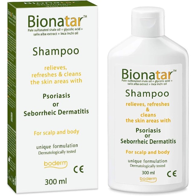 BIONATAR SHAMPOO INDICATO IN PRESENZA DI SINTOMI DI PSORIASI O DERMATITE SEBORROICA 300 ML CE