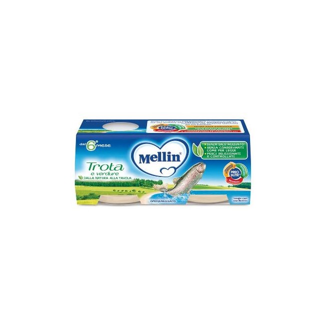 MELLIN OMOGENEIZZATO TROTA 2 X 80 G