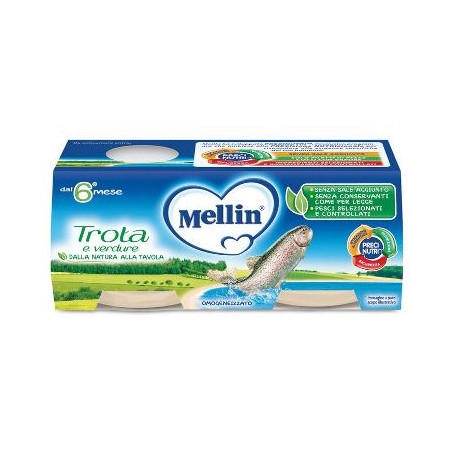 MELLIN OMOGENEIZZATO TROTA 2 X 80 G