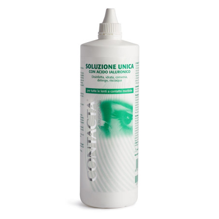 SOLUZIONE UNICA CON ACIDO IALURONICO PER LENTI A CONTATTO CONTACTA SOLUTION 360ML