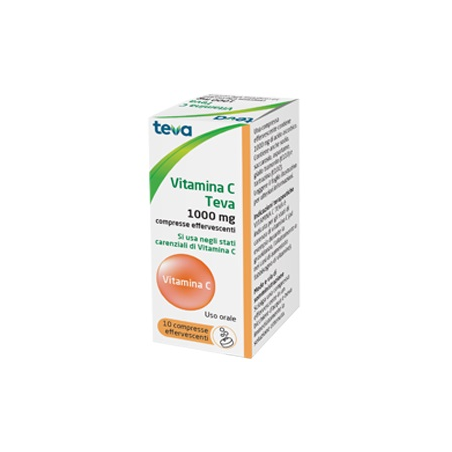 VITAMINA C TEVA*10CPR EFF 1G