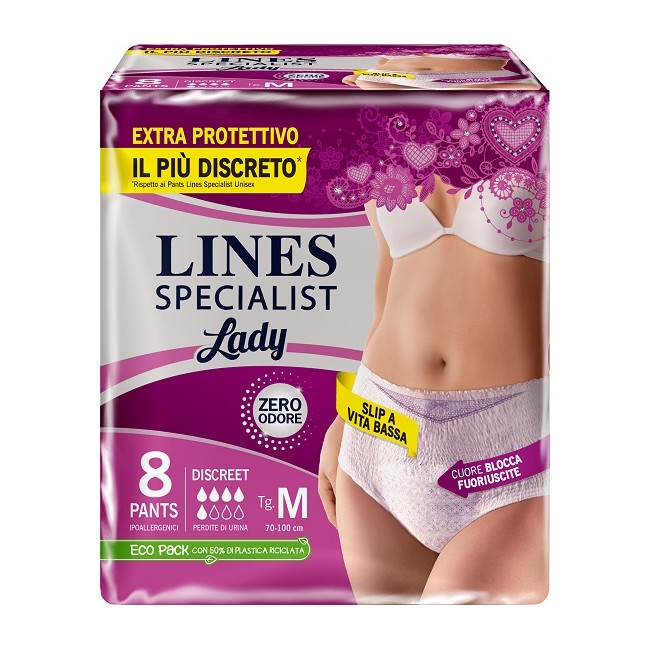 LINES SPECIALIST PANTS DISCREET M FARMA 8 PEZZI