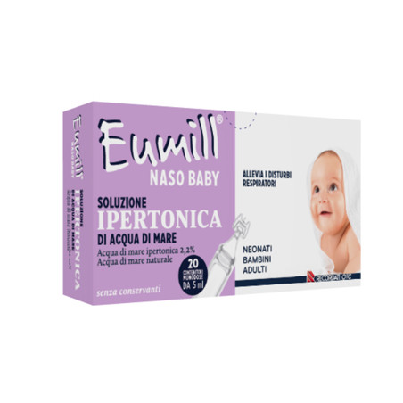 EUMILL NASO BABY SOLUZIONE IPERTONICA 20 CONTENITORI MONODOSE 5 ML