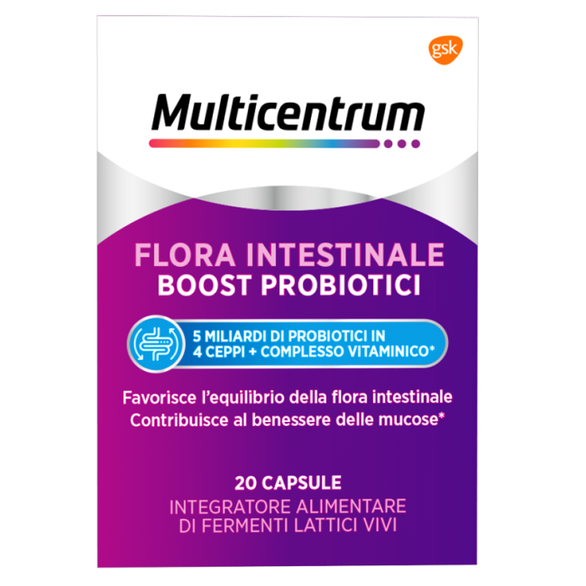 MULTICENTRUM FLORA INTESTINALE BOOST PROBIOTICI 20 CAPSULE