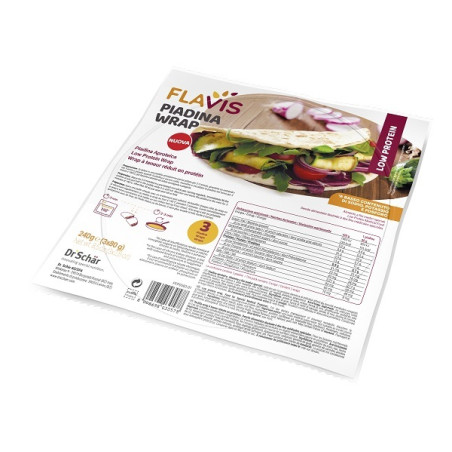 FLAVIS PIADINA WRAP APROTEICA 3 PEZZI DA 80 G